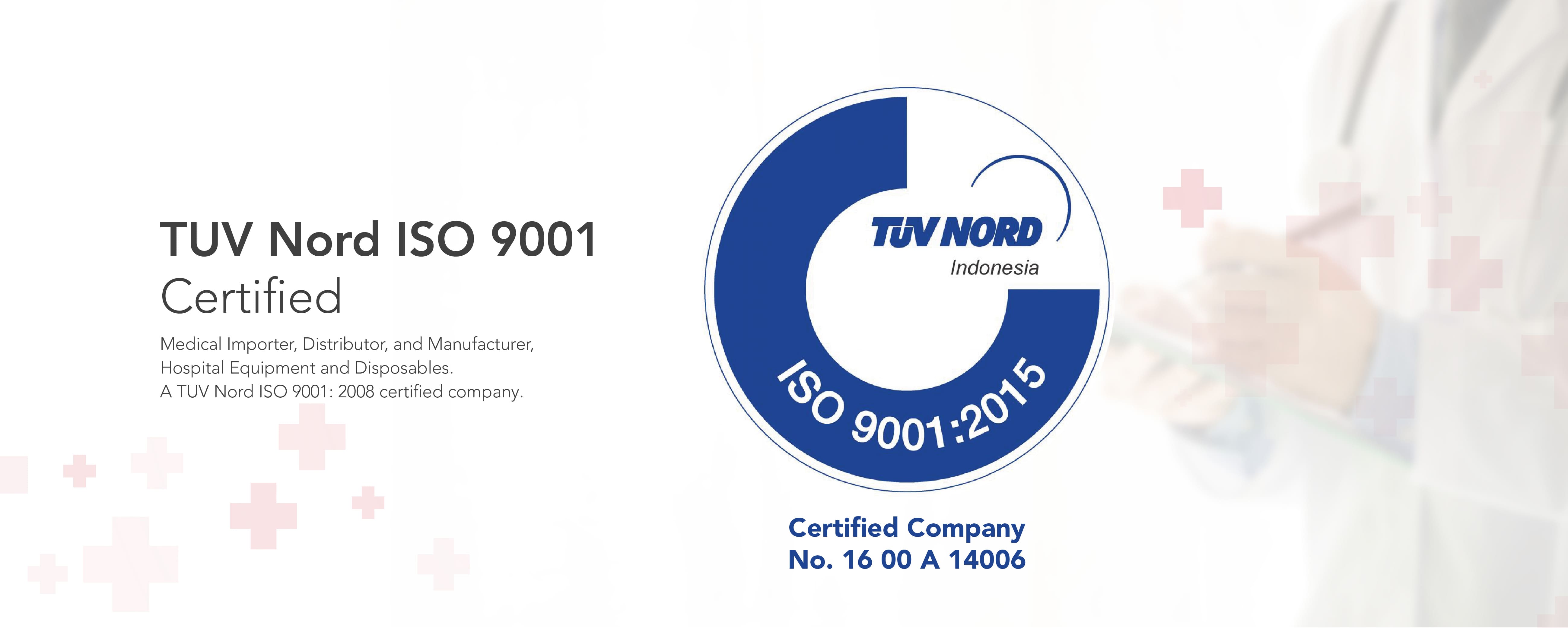 ENDO Indonesia is a TUV Nord ISO 9001: 2008 cartified company